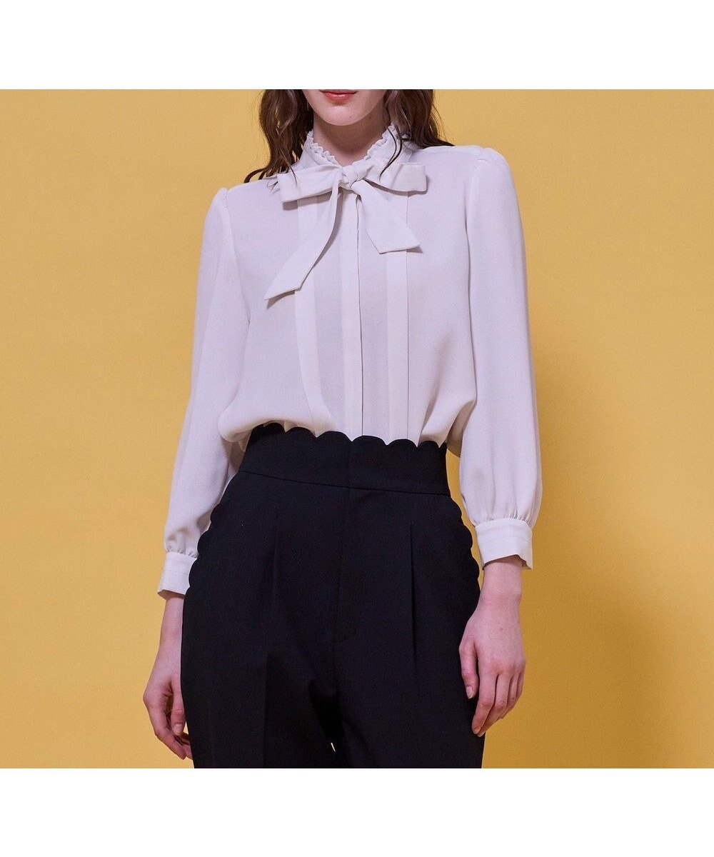 【トッカ/TOCCA】のPROMISE RIBBON ROSETTE ブラウス インテリア・キッズ・メンズ・レディースファッション・服の通販 founy(ファニー) ファッション Fashion レディースファッション Fashion for Women トップス・カットソー Cut & Sew Tops シャツ・ブラウス・オフィスカジュアル Elegant Blouses & Button-Ups インナー Innerwear カーディガン Cardigan, Knitwear クラシカル Classical, Vintage-Inspired シンプル Simple, Minimal ジャケット Jacket, Outerwear ジョーゼット Georgette, Semi-Sheer Fabric ドレス Dress, One-Piece なめらか Smooth, Silky Texture フロント Front, Front Design リボン Ribbon, Bow A/W・秋冬 Autumn/Winter S/S・春夏 SS, Spring/Summer, Warm Season おすすめ Recommended / Our Picks 夏 Summer エレガント 上品 Elegant ビジネス 仕事 通勤 Business / Work / Commuting アイボリー系|ID: prp329100004791743 ipo3291000000034768294