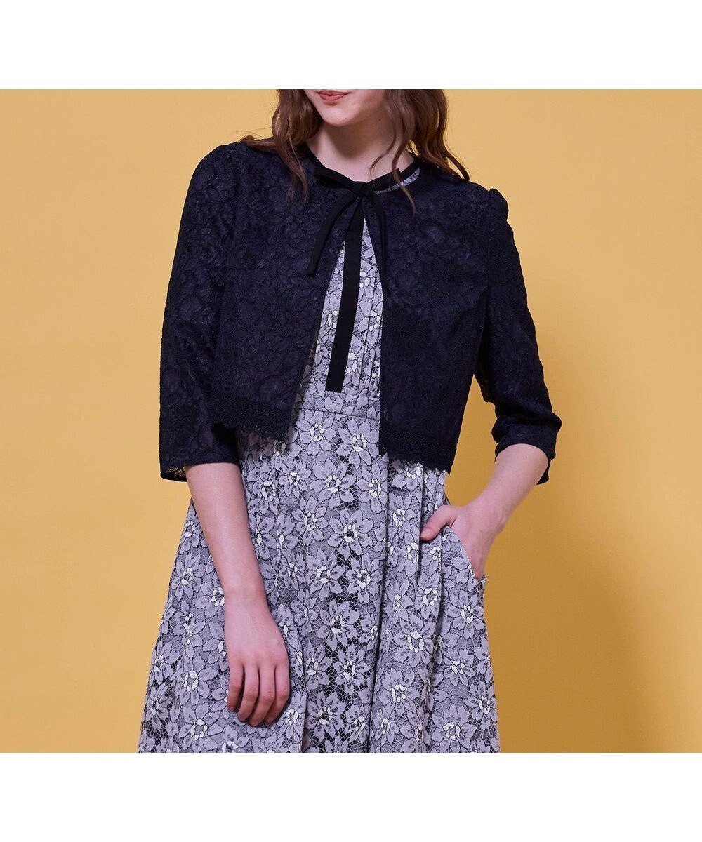 【トッカ/TOCCA】のLACE MEADOW BOLERO ボレロ インテリア・キッズ・メンズ・レディースファッション・服の通販 founy(ファニー) ファッション Fashion レディースファッション Fashion for Women アウター Coat / Outerwear Collection ボレロ・ショート丈ジャケット / ドレス羽織りに Boleros & Short Jackets コンパクト Compact, Small Size シフォン Chiffon, Lightweight Fabric シンプル Simple, Minimal トリミング Trimming, Decorative Edge ドレス Dress, One-Piece バランス Balance, Style Balance フォーマル Formal, Dressy ボレロ Bolero, Short Cardigan ボンディング Bonding, Bonded Fabric レース Lace, Lace Fabric エレガント 上品 Elegant 夏 Summer S/S・春夏 SS, Spring/Summer, Warm Season A/W・秋冬 Autumn/Winter 結婚式 Wedding ネイビー系|ID: prp329100004791745 ipo3291000000034768302