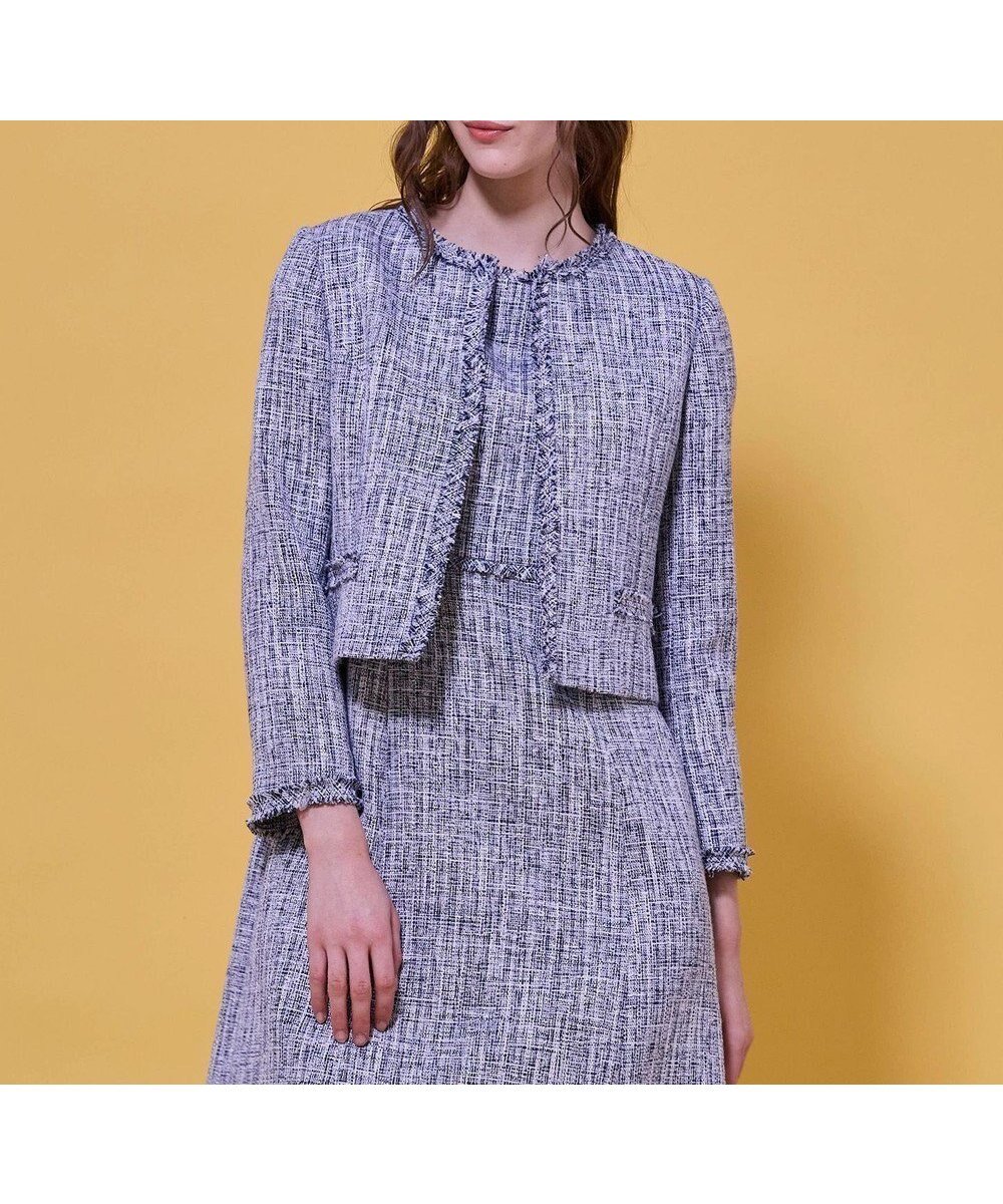 【トッカ/TOCCA】のGLOW SILHOUETTE ジャケット インテリア・キッズ・メンズ・レディースファッション・服の通販 founy(ファニー) ファッション Fashion レディースファッション Fashion for Women アウター Coat / Outerwear Collection レディースジャケット・軽アウター Jackets ノーカラージャケット / シンプル上品コーデ Collarless Jackets エレガント 上品 Elegant オケージョン Occasion Wear ジャケット Jacket, Outerwear セットアップ Set-Up, Coordinated Outfit セレモニー Ceremony ツイード Twill, Twill Weave ドレス Dress, One-Piece フォーマル Formal, Dressy 夏 Summer S/S・春夏 SS, Spring/Summer, Warm Season A/W・秋冬 Autumn/Winter ビジネス 仕事 通勤 Business / Work / Commuting ネイビー系|ID: prp329100004791746 ipo3291000000034768307