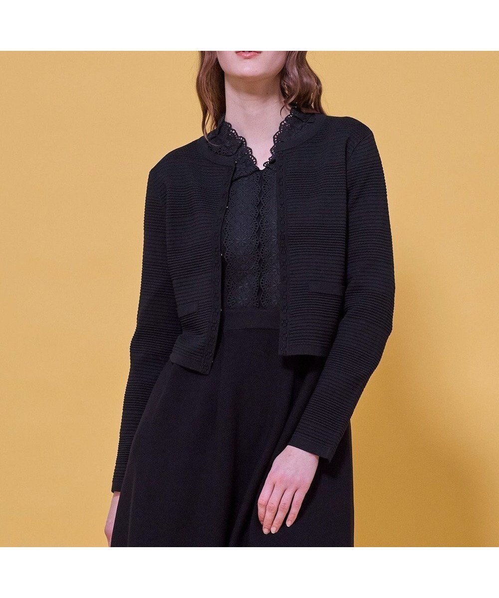 【トッカ/TOCCA】のPANORAMIC LANDSCAPE ニットカーディガン インテリア・キッズ・メンズ・レディースファッション・服の通販 founy(ファニー) ファッション Fashion レディースファッション Fashion for Women トップス・カットソー Cut & Sew Tops ニット Knit Tops & Sweaters カーディガン・羽織り Layered Style Cardigans カーディガン Cardigan, Knitwear 吸水 Absorbent, Quick-Dry ジャケット Jacket, Outerwear ストレッチ Stretch, Stretchy Fabric ハイネック High Neck, Mock Neck バランス Balance, Style Balance ボーダー Border, Stripe ワイド Wide, Wide Fit A/W・秋冬 Autumn/Winter S/S・春夏 SS, Spring/Summer, Warm Season 夏 Summer エレガント 上品 Elegant ブラック系|ID: prp329100004791750 ipo3291000000034768320