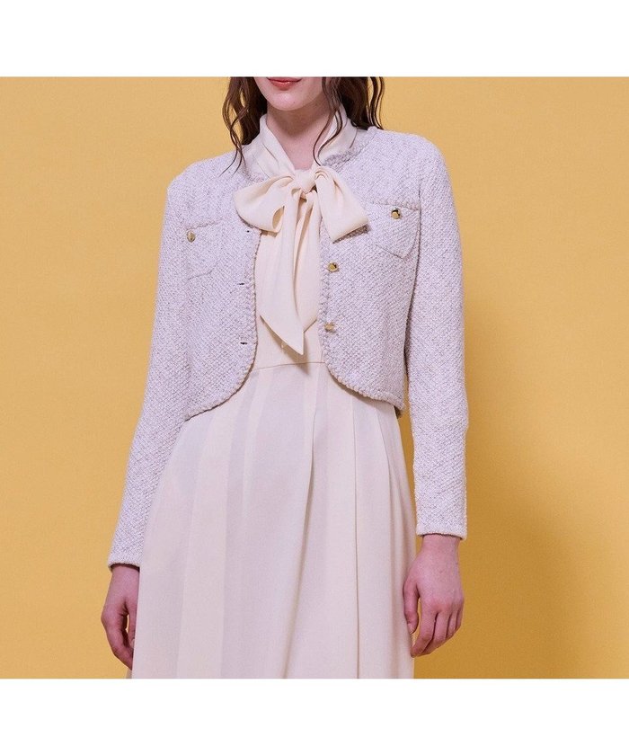 【トッカ/TOCCA】のTWEEDY MAZE ニットジャケット インテリア・キッズ・メンズ・レディースファッション・服の通販 founy(ファニー) https://founy.com/ ファッション Fashion レディースファッション Fashion for Women カーディガン Cardigan, Knitwear コンパクト Compact, Small Size ショート Short, Short Length ジャケット Jacket, Outerwear ストレッチ Stretch, Stretchy Fabric ツイード Twill, Twill Weave バランス Balance, Style Balance フェミニン Feminine, Girly フォーマル Formal, Dressy ミックス Mix, Mixed Style リュクス Luxury, Elegant, High-End, Chic A/W・秋冬 Autumn/Winter S/S・春夏 SS, Spring/Summer, Warm Season 夏 Summer エレガント 上品 Elegant |ID: prp329100004791751 ipo3291000000034768321