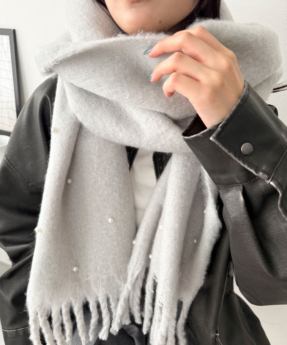 【ウィゴー/WEGO】のパール付きワイドフリンジストール インテリア・キッズ・メンズ・レディースファッション・服の通販 founy(ファニー) ファッション Fashion レディースファッション Fashion for Women ガーリー Girly, Feminine Style ショール Shawl, Wrap ストール Stole, Wrap スマホ Smartphone, Mobile Device パール Pearl, Pearl Accent フィット Fit, Slim Fit フェミニン Feminine, Girly エレガント 上品 Elegant A/W・秋冬 Autumn/Winter ライトグレー|ID: prp329100004793196 ipo3291000000034778732