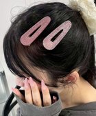 【ウィゴー/WEGO】のLアクリルラメクリップ ピンク|ID: prp329100004793205 ipo3291000000034778773