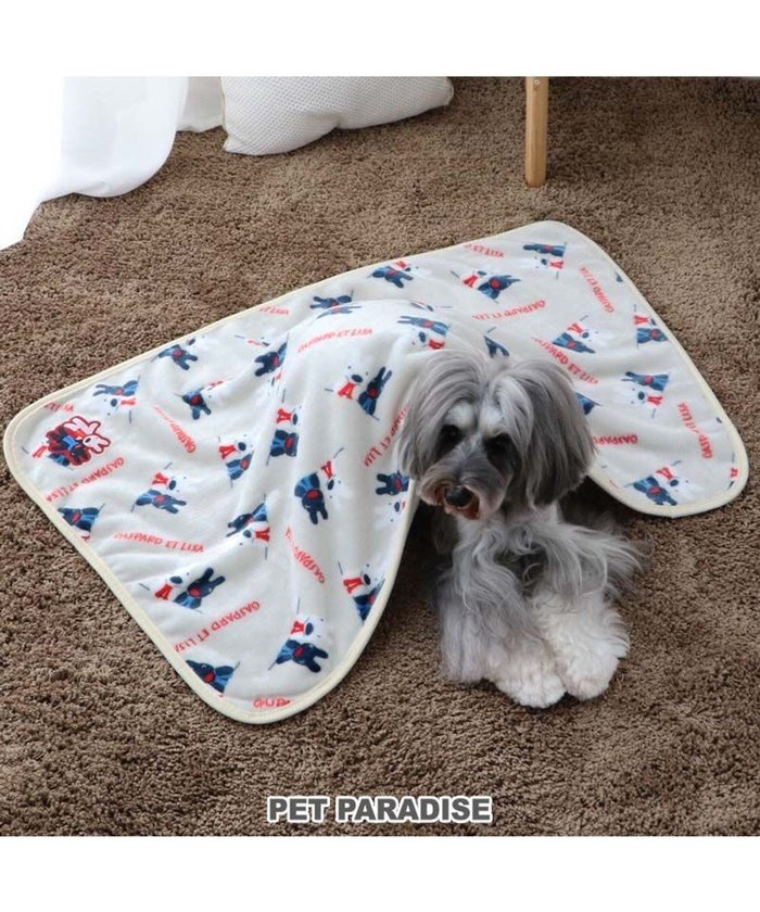 【ペットパラダイス/PET PARADISE / GOODS】のリサとガスパール ブランケット 《頬杖柄》 インテリア・キッズ・メンズ・レディースファッション・服の通販 founy(ファニー) https://founy.com/ パール Pearl, Pearl Accent ブランケット Blanket, Throw Blanket 犬 Dog 秋 Autumn 防寒 Cold Protection, Winter-Ready ホーム・キャンプ・アウトドア・お取り寄せ Home Living / Home & Lifestyle / Camping Gear / Outdoor Camping ペットグッズ Pet Supplies |ID: prp329100004793214 ipo3291000000034778826