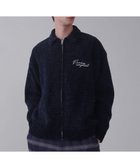 【ウィゴー/WEGO】の【ユニセックス着用ITEM】ベロアモールワンポイントZIPカーディガン ネイビー|ID: prp329100004793222 ipo3291000000034778871