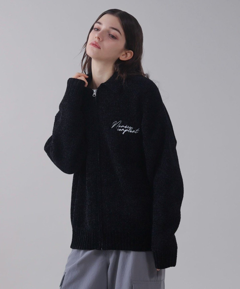 【ウィゴー/WEGO】の【ユニセックス着用ITEM】ベロアモールワンポイントZIPカーディガン インテリア・キッズ・メンズ・レディースファッション・服の通販 founy(ファニー) ファッション Fashion レディースファッション Fashion for Women トップス・カットソー Cut & Sew Tops カーディガン・羽織り Layered Style Cardigans ベロアトップス Velour Tops / Velvet-Look Items インナー Innerwear 秋 Autumn カーディガン Cardigan, Knitwear シンプル Simple, Minimal スマホ Smartphone, Mobile Device デニム Denim, Jeans Material パーカー Hoodie, Parka ベロア Velour, Soft Velvet 防寒 Cold Protection, Winter-Ready ワンポイント One Point, Statement Accent 冬 Winter / This Winter A/W・秋冬 Autumn/Winter エレガント 上品 Elegant クリスマス X'mas Christmas / X'mas ブラック|ID: prp329100004793222 ipo3291000000034778872