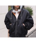 【ウィゴー/WEGO】の【ユニセックス着用ITEM】2WAYフードパファーMA-1 ブラック|ID: prp329100004793227 ipo3291000000034778888