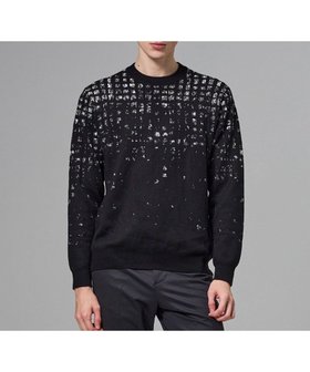 【ジョゼフ オム/JOSEPH HOMME / MEN】のドローイングプレイドジャガード クルーネック長袖ニット 人気、トレンドファッション・服の通販 founy(ファニー) ファッション Fashion メンズファッション Fashion for Men トップス・カットソー Cut & Sew Tops ニット・セーター / 定番トップス Knit Tops & Sweaters アクリル Acrylic Material ギフト プレゼント Gift / Present グラデーション Gradient, Ombre ジャカード／ジャガード Jacquard, Woven Pattern セーター Sweater, Knitwear チェック Check, Plaid, Tartan エレガント 上品 Elegant A/W・秋冬 Autumn/Winter 長袖 Long Sleeve, Full Sleeve |ID:prp329100004793229