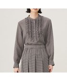 【自由区/JIYU-KU】の【セットアップ対応・洗える】ハイツイストビエラフロントフリル ブラウス ブラウン系チェック|ID: prp329100004793231 ipo3291000000034778900