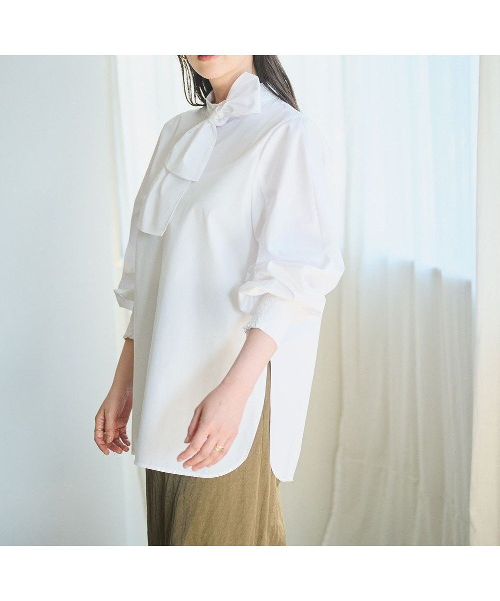 【ハッシュニュアンス/#Newans】の【アイロンいらず】リボンタイブラウス 人気、トレンドファッション・服の通販 founy(ファニー) ファッション Fashion レディースファッション Fashion for Women トップス・カットソー Cut & Sew Tops シャツ・ブラウス・オフィスカジュアル Elegant Blouses & Button-Ups トレンド Trend, Trending Now リボン Ribbon, Bow 人気 Popular, Best Seller 夏 Summer S/S・春夏 SS, Spring/Summer, Warm Season 洗える Machine Washable A/W・秋冬 Autumn/Winter 羽織 Haori, Light Jacket other-1|ID: prp329100004793232 ipo3291000000034778910