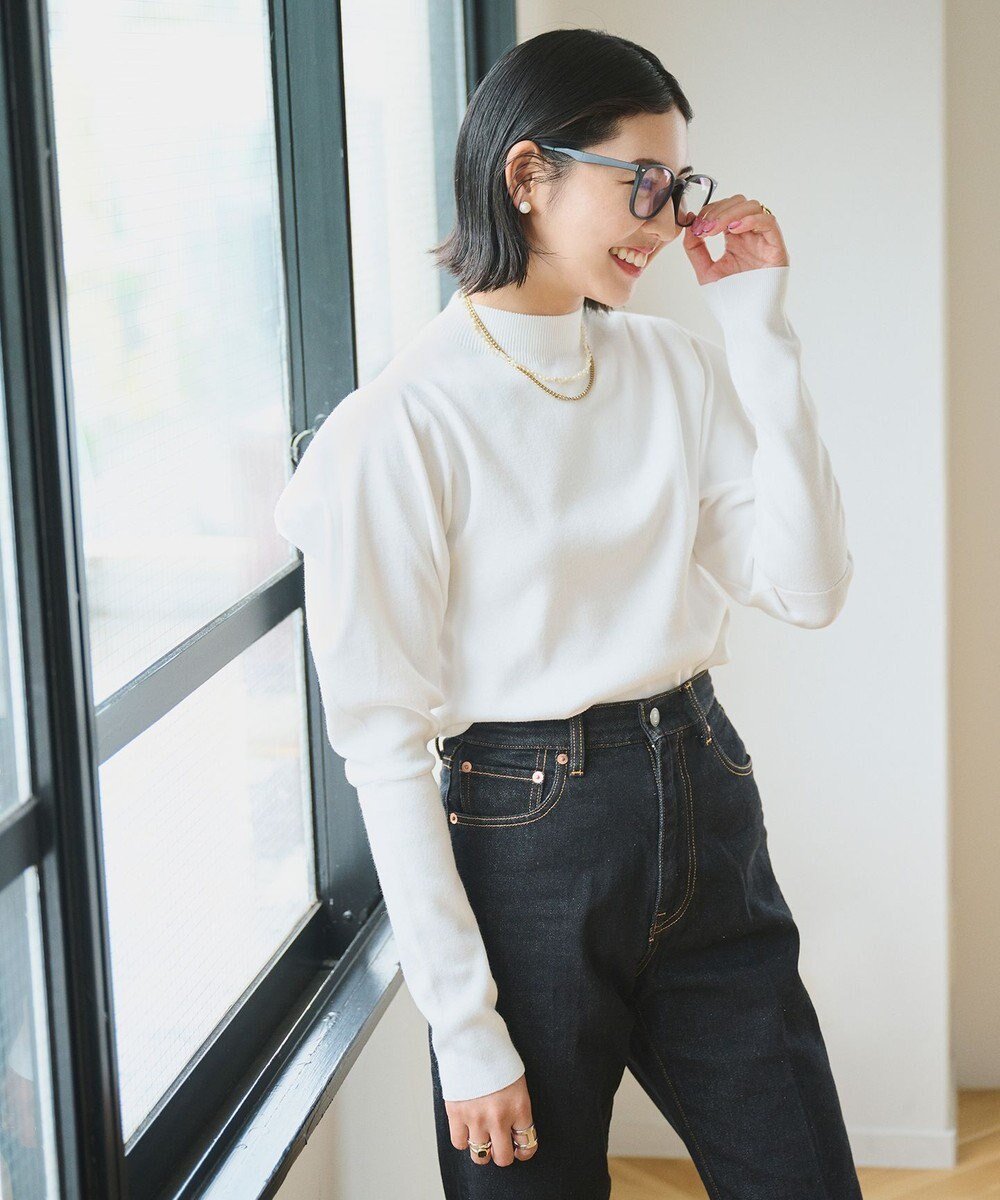 【ハッシュニュアンス/#Newans】の【洗える】スクエアショルダーポイントニット 人気、トレンドファッション・服の通販 founy(ファニー) ファッション Fashion レディースファッション Fashion for Women トップス・カットソー Cut & Sew Tops ニット Knit Tops & Sweaters スクエア Square, Square Shape セーター Sweater, Knitwear ハイネック High Neck, Mock Neck バランス Balance, Style Balance ワンポイント One Point, Statement Accent 洗える Machine Washable A/W・秋冬 Autumn/Winter 軽量 Lightweight, Ultra Light other-1|ID: prp329100004793233 ipo3291000000034778914