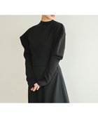 【ハッシュニュアンス/#Newans】の【洗える】スクエアショルダーポイントニット ブラック|ID: prp329100004793233 ipo3291000000034778916