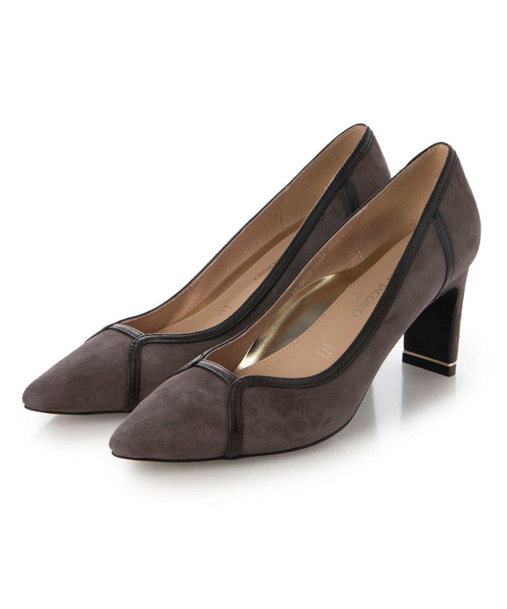 【モード エ ジャコモ/MODE ET JACOMO】のMODE ET JACOMO 異素材コンビポインテッドトゥパンプス インテリア・キッズ・メンズ・レディースファッション・服の通販 founy(ファニー) ファッション Fashion レディースファッション Fashion for Women おすすめ Recommended / Our Picks オケージョン Occasion Wear クール Cool, Chic シューズ Shoes, Footwear スマート Smart, Elegant ビジネス 仕事 通勤 Business / Work / Commuting 切替 Switching, Contrast Panel A/W・秋冬 Autumn/Winter グレースエード|ID: prp329100004793234 ipo3291000000034778920