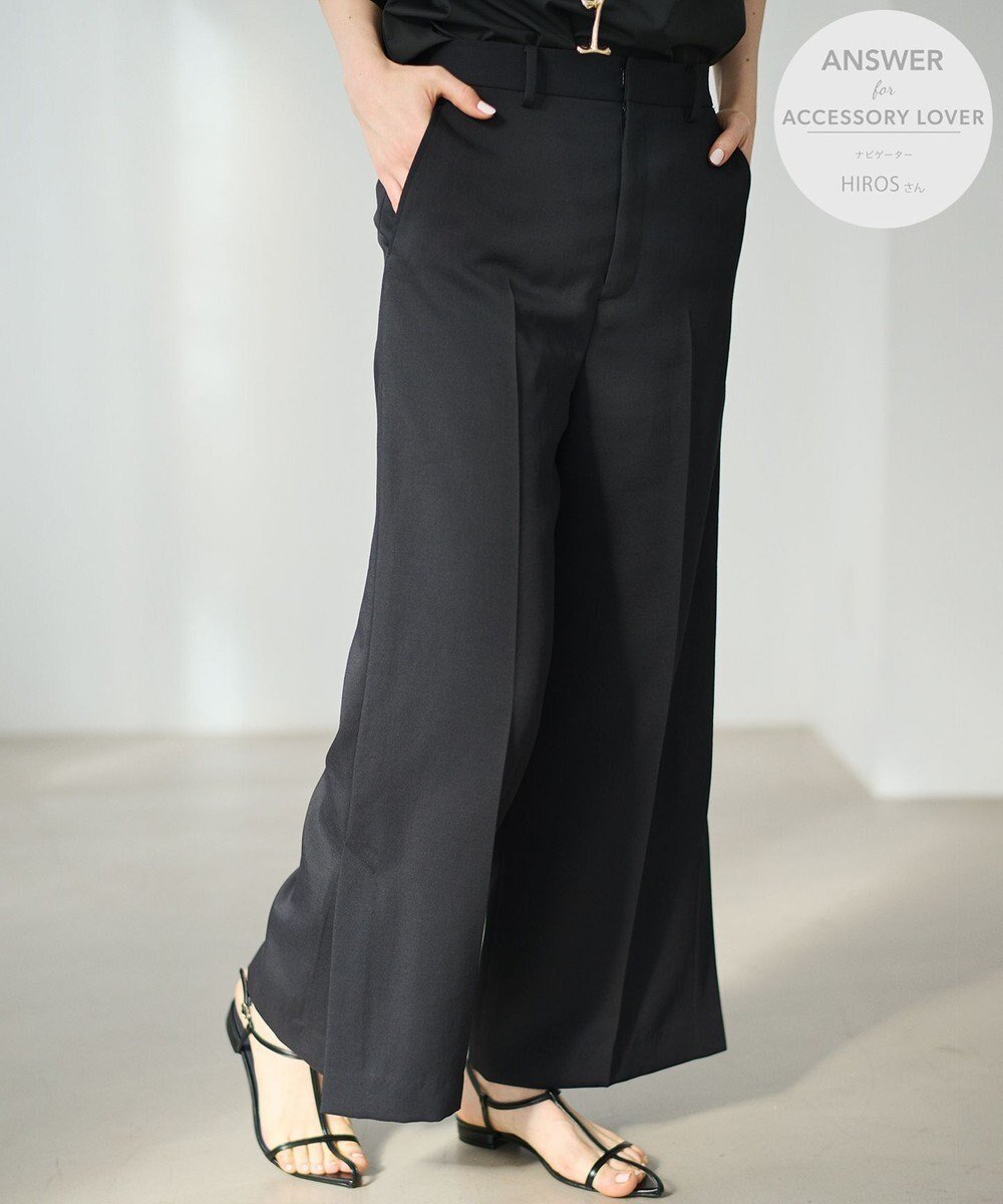 【ハッシュニュアンス/#Newans】の【ANSWER for アクセサリーLOVER】ロングスリットワイドパンツ 人気、トレンドファッション・服の通販 founy(ファニー) ファッション Fashion レディースファッション Fashion for Women パンツ Pants & Trousers アクセサリー Fashion Accessories エレガント 上品 Elegant スリット Slit, Slit Detail ワイド Wide, Wide Fit 夏 Summer S/S・春夏 SS, Spring/Summer, Warm Season 洗える Machine Washable A/W・秋冬 Autumn/Winter other-1|ID: prp329100004793236 ipo3291000000034778929