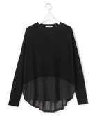 【アイシービー/iCB】の【先行予約】 ヴィスコースワイド シアーコンビプルオーバー ブラック|ID: prp329100004793243 ipo3291000000034778968