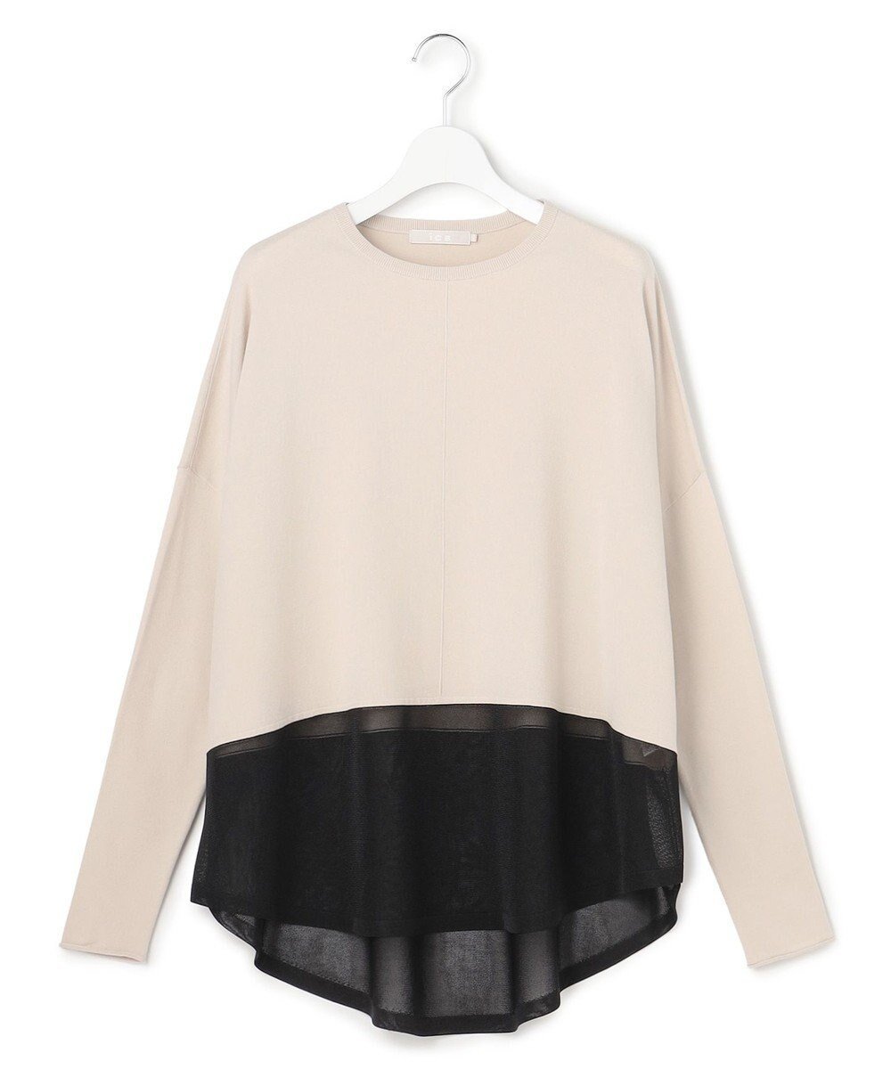 【アイシービー/iCB】の【先行予約】 ヴィスコースワイド シアーコンビプルオーバー インテリア・キッズ・メンズ・レディースファッション・服の通販 founy(ファニー) ファッション Fashion レディースファッション Fashion for Women トップス・カットソー Cut & Sew Tops ニット Knit Tops & Sweaters カジュアルプルオーバー・ニットトップス Pullovers & Knit Tops / Casual Pullovers インナー Innerwear 春 Spring シアー Sheer, See-Through シンプル Simple, Minimal ジャケット Jacket, Outerwear ストレッチ Stretch, Stretchy Fabric セーター Sweater, Knitwear フォルム Silhouette, Form S/S・春夏 SS, Spring/Summer, Warm Season 夏 Summer 2026年 2026 トープ×ブラック|ID: prp329100004793243 ipo3291000000034778969