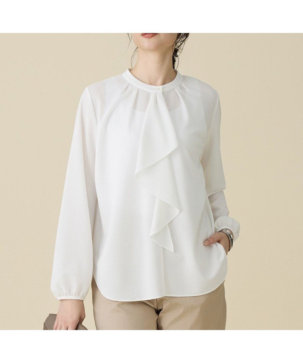 【自由区/JIYU-KU】のアムンゼンジャージー トップス 人気、トレンドファッション・服の通販 founy(ファニー) ファッション Fashion レディースファッション Fashion for Women トップス・カットソー Cut & Sew Tops シャツ・ブラウス・オフィスカジュアル Elegant Blouses & Button-Ups ロングTシャツ・Tシャツ Longline T-Shirts & Tees カットソー・ベーシックTシャツ Cut-and-Sewn Tops / Stretch Tees & Basics おすすめ Recommended / Our Picks カットソー Cut and Sewn Top ジャケット Jacket, Outerwear ストレッチ Stretch, Stretchy Fabric バランス Balance, Style Balance ラッフル Ruffle, Frill リラックス Relax, Relaxed Fit エレガント 上品 Elegant 夏 Summer 春 Spring S/S・春夏 SS, Spring/Summer, Warm Season other-1|ID: prp329100004793246 ipo3291000000034778983