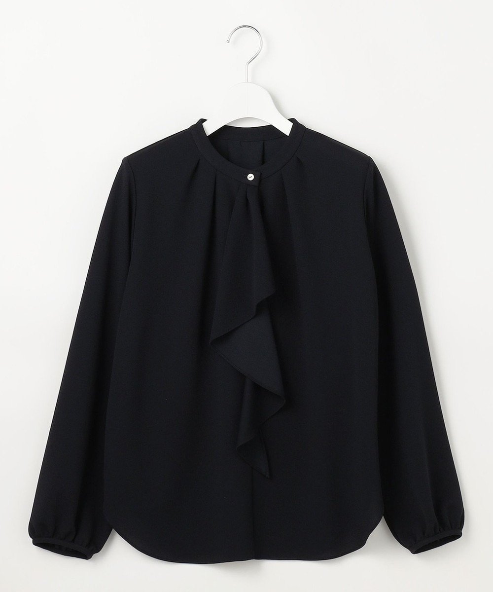 【自由区/JIYU-KU】のアムンゼンジャージー トップス インテリア・キッズ・メンズ・レディースファッション・服の通販 founy(ファニー) ファッション Fashion レディースファッション Fashion for Women トップス・カットソー Cut & Sew Tops シャツ・ブラウス・オフィスカジュアル Elegant Blouses & Button-Ups ロングTシャツ・Tシャツ Longline T-Shirts & Tees カットソー・ベーシックTシャツ Cut-and-Sewn Tops / Stretch Tees & Basics おすすめ Recommended / Our Picks カットソー Cut and Sewn Top ジャケット Jacket, Outerwear ストレッチ Stretch, Stretchy Fabric バランス Balance, Style Balance ラッフル Ruffle, Frill リラックス Relax, Relaxed Fit エレガント 上品 Elegant 夏 Summer 春 Spring S/S・春夏 SS, Spring/Summer, Warm Season ネイビー|ID: prp329100004793246 ipo3291000000034778986