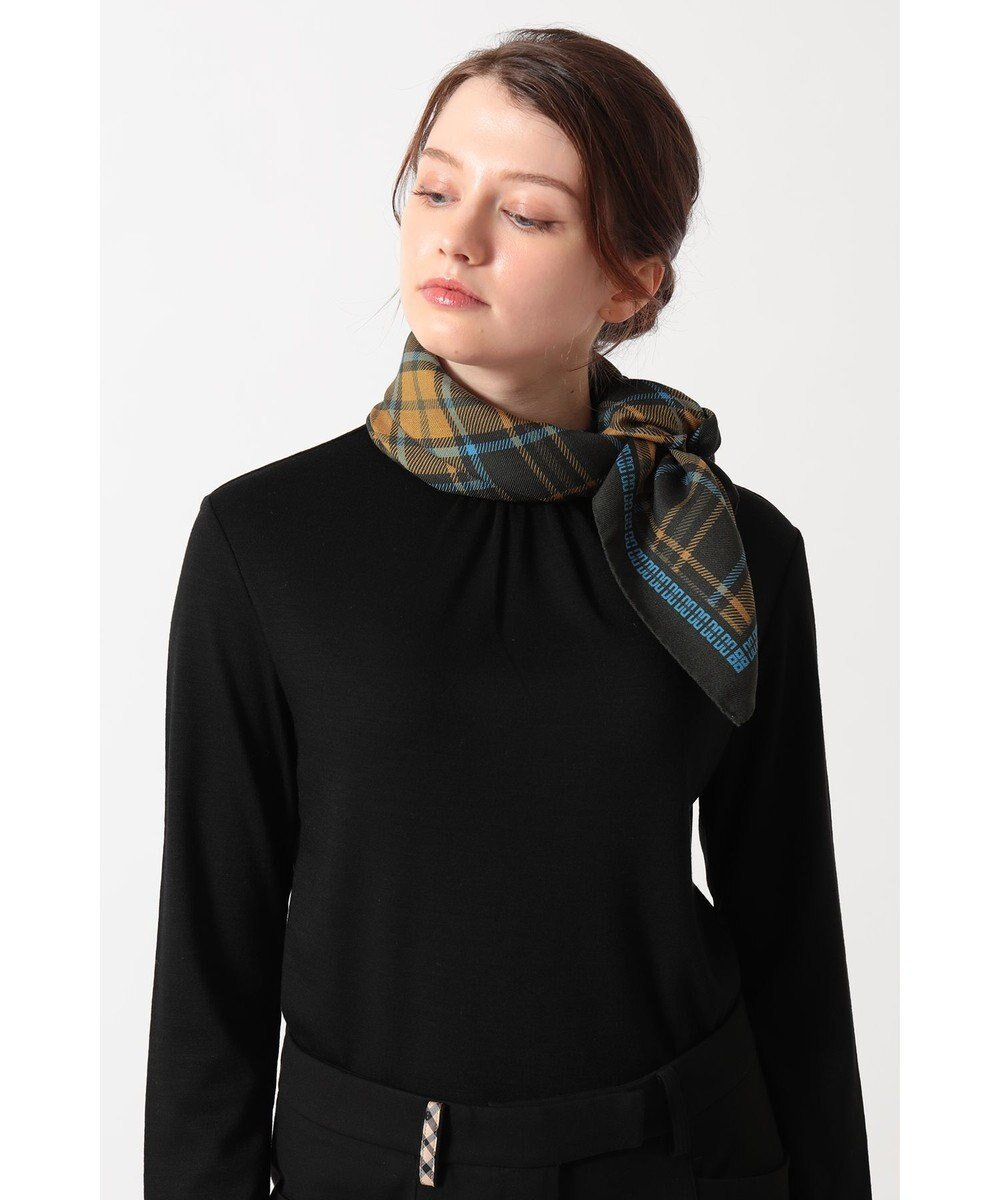 【ダックス/DAKS】のウールシルク チェックストール インテリア・キッズ・メンズ・レディースファッション・服の通販 founy(ファニー) 　ファッション　Fashion　レディースファッション　Fashion for Women　アクセサリー　Fashion Accessories　イタリア　Italy　シルク　Silk, 100% Silk　スカーフ　Scarf, Neckwear　ストール　Stole, Wrap　チェック　Check, Plaid, Tartan　バンダナ　Bandana, Head Scarf　冬　Winter / This Winter　イエロー|ID: prp329100004793253 ipo3291000000034779005