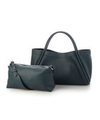 【アンビリオン/UNBILLION】のカシュカシュ cachechche / 通しハンドルシュリンク横長トート ブルー|ID: prp329100004793257 ipo3291000000034779017