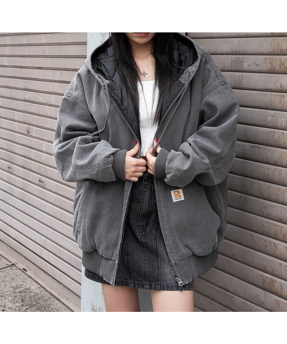 【ウィゴー/WEGO】のワーカーズキルトフードブルゾン インテリア・キッズ・メンズ・レディースファッション・服の通販 founy(ファニー) ファッション Fashion レディースファッション Fashion for Women アウター Coat / Outerwear Collection レディースジャケット・軽アウター Jackets ブルゾンジャケット・スポーティアウター Blouson Jackets インナー Innerwear カーゴパンツ Cargo Pants, Utility Pants キャップ Cap, Baseball Cap キルティング Quilted, Quilting キルト Quilt, Quilted Fabric グラフィック Graphic, Graphic Design ショルダー Shoulder, Shoulder Strap ジャケット Jacket, Outerwear スウェット / スエット Sweatshirt, Sweatwear スポーティ Sporty, Casual Athletic スマホ Smartphone, Mobile Device 長袖 Long Sleeve, Full Sleeve パーカー Hoodie, Parka ブルゾン Blouson, Bomber Jacket ポケット Pocket, Pocket Detail 防寒 Cold Protection, Winter-Ready ワイド Wide, Wide Fit ワーク Workwear, Utility Style A/W・秋冬 Autumn/Winter ブラック中濃色|ID: prp329100004793261 ipo3291000000034779034