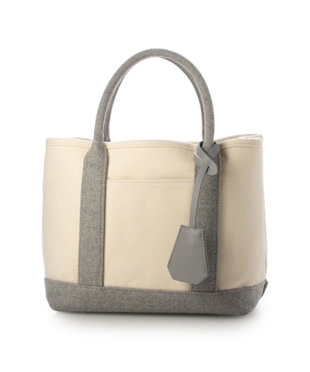 【アンビリオン/UNBILLION】のカシュカシュ cachechche / メルトン風パーテーショントート インテリア・キッズ・メンズ・レディースファッション・服の通販 founy(ファニー) 　ファッション　Fashion　レディースファッション　Fashion for Women　バッグ　Bags　カラフル　Colorful Design　財布　Wallet, Purse　ハンド　Hand, Handmade　ポーチ　Pouch, Small Case　ミックス　Mix, Mixed Style　メルトン　Melton, Heavy Wool　モチーフ　Motif, Design Theme　再入荷　Restock / Back in Stock　グレーミックス|ID: prp329100004793269 ipo3291000000034779079