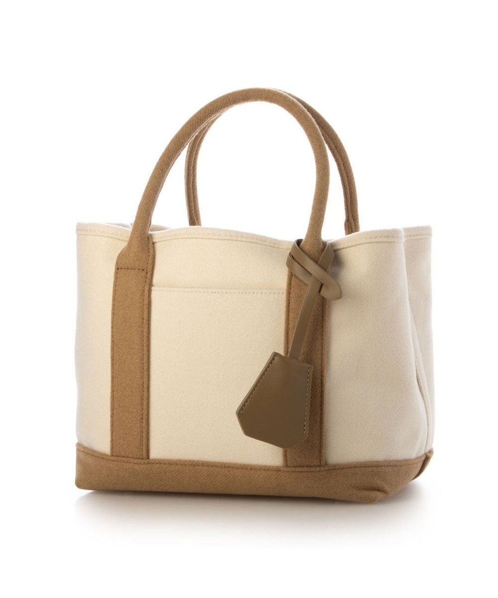 【アンビリオン/UNBILLION】のカシュカシュ cachechche / メルトン風パーテーショントート インテリア・キッズ・メンズ・レディースファッション・服の通販 founy(ファニー) 　ファッション　Fashion　レディースファッション　Fashion for Women　バッグ　Bags　カラフル　Colorful Design　財布　Wallet, Purse　ハンド　Hand, Handmade　ポーチ　Pouch, Small Case　ミックス　Mix, Mixed Style　メルトン　Melton, Heavy Wool　モチーフ　Motif, Design Theme　再入荷　Restock / Back in Stock　キャメルミックス|ID: prp329100004793269 ipo3291000000034779080