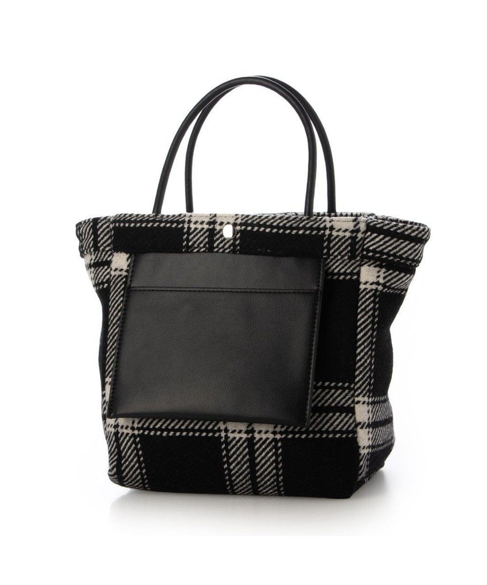 【アンビリオン/UNBILLION】のVERYコラボ カシュカシュ cachecache / ウールリバーシブルチェックトートバッグ 人気、トレンドファッション・服の通販 founy(ファニー) 　ファッション　Fashion　レディースファッション　Fashion for Women　バッグ　Bags　秋　Autumn　カラフル　Colorful Design　クラシカル　Classical, Vintage-Inspired　コラボ　Collaboration, Collab　チェック　Check, Plaid, Tartan　ハンド　Hand, Handmade　フロント　Front, Front Design　ポケット　Pocket, Pocket Detail　ミックス　Mix, Mixed Style　モチーフ　Motif, Design Theme　リバーシブル　Reversible, Two-Sided　A/W・秋冬　Autumn/Winter　再入荷　Restock / Back in Stock　ビジネス 仕事 通勤　Business / Work / Commuting　 other-1|ID: prp329100004793270 ipo3291000000034779081