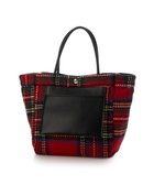 【アンビリオン/UNBILLION】のVERYコラボ カシュカシュ cachecache / ウールリバーシブルチェックトートバッグ レッド|ID: prp329100004793270 ipo3291000000034779083