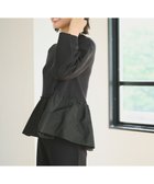 【ハッシュニュアンス/#Newans】の【洗える】コンビネーションペプラムチュニックニット ブラック|ID: prp329100004793279 ipo3291000000034779127