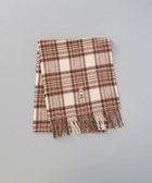 【アウロラ/AURORA】の【 POLO RALPH LAUREN(ポロ ラルフ ローレン) 】 Polo ベア チェック フリンジ ウール マフラー クリーム|ID: prp329100004793283 ipo3291000000034779143