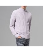 【ジョゼフ オム/JOSEPH HOMME / MEN】の【新柄】シルクバルキー ハイネックジップアップニット ライラック系|ID: prp329100004794694 ipo3291000000034788442