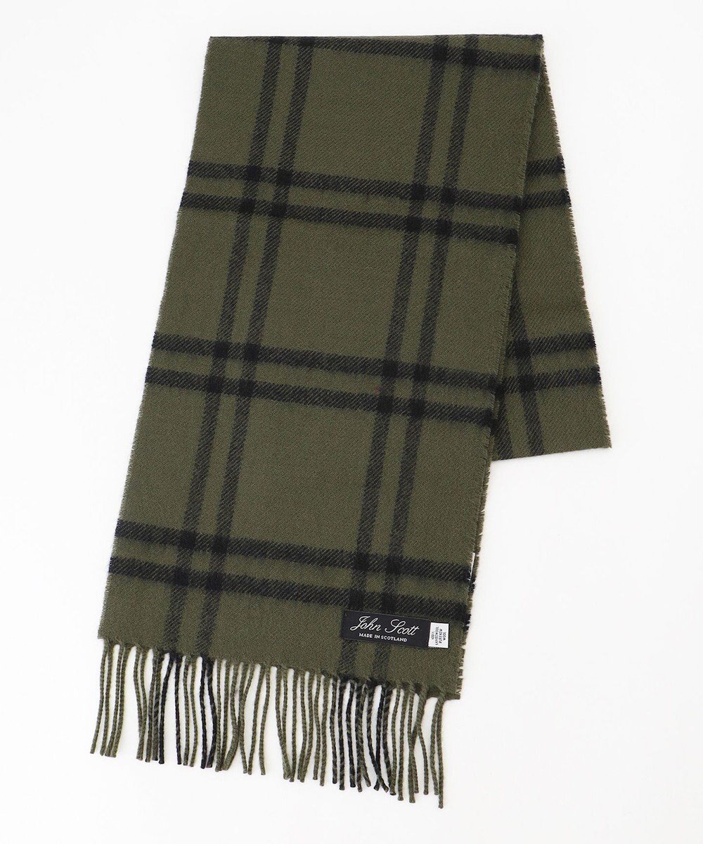 【ジョセフ アブード/JOSEPH ABBOUD / MEN】の【John Scott・スコットランド製・英国王室御用達】ラムウール マフラー インテリア・キッズ・メンズ・レディースファッション・服の通販 founy(ファニー) 　ファッション　Fashion　メンズファッション　Fashion for Men　おすすめ　Recommended / Our Picks　スヌード　Snood, Infinity Scarf　マフラー　Scarf, Muffler　A/W・秋冬　Autumn/Winter　ダークグリーン系4|ID: prp329100004796159 ipo3291000000034796763