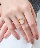 【フィービィー/phoebe】の【金属アレルギー対応】カバービジューリング/サージカルステンレス ゴールド|ID: prp329100004796175 ipo3291000000034796808