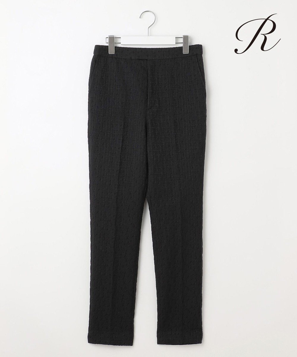【23区/NIJYUSANKU】の【R(アール)】フクレジャカード パンツ インテリア・キッズ・メンズ・レディースファッション・服の通販 founy(ファニー) 　ファッション　Fashion　レディースファッション　Fashion for Women　パンツ　Pants & Trousers　春　Spring　くるぶし　Ankle-Length　コレクション　Collection, Seasonal Line　ジャカード／ジャガード　Jacquard, Woven Pattern　ストレッチ　Stretch, Stretchy Fabric　人気　Popular, Best Seller　S/S・春夏　SS, Spring/Summer, Warm Season　夏　Summer　2024年　2024　2024春夏・S/S　Spring/Summer 2024 SS24　ブラック系|ID: prp329100004797315 ipo3291000000034807023