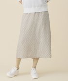 【自由区/JIYU-KU】の【セットアップ対応】ワッシャーカットジャカード スカート ベージュ|ID: prp329100004797328 ipo3291000000034807088