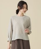 【自由区/JIYU-KU】の【セットアップ対応】ワッシャーカットジャカード ブラウス ベージュ|ID: prp329100004797331 ipo3291000000034807099
