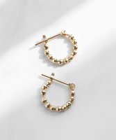 【トッカ/TOCCA】の【WEB限定】FULL OF GLITTER PIERCED EARRINGS K10 ピアス 人気、トレンドファッション・服の通販 founy(ファニー) ファッション Fashion レディースファッション Fashion for Women ジュエリー Jewelry ファッションリング Fashion Rings イヤリング・フープ・ドロップタイプ Hoop, Drop & Clip Earrings アクセサリー Fashion Accessories カッティング Cutting Detail シンプル Simple, Minimal フープ Hoop, Hoop Earrings ポーチ Pouch, Small Case モダン Modern, Contemporary エレガント 上品 Elegant |ID:prp329100004797334