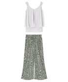 【三愛水着楽園/San-ai Resort】のロングパンツセット 13L・15L 【Coral veil(コーラルヴェール)】 グレー×カーキ|ID: prp329100004797338 ipo3291000000034807120