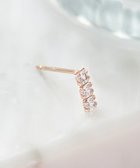 【フィービィー/phoebe】の【K10】ストーンバーピアス(片耳) ローズゴールド ローズゴールド|ID: prp329100004797347 ipo3291000000034807142