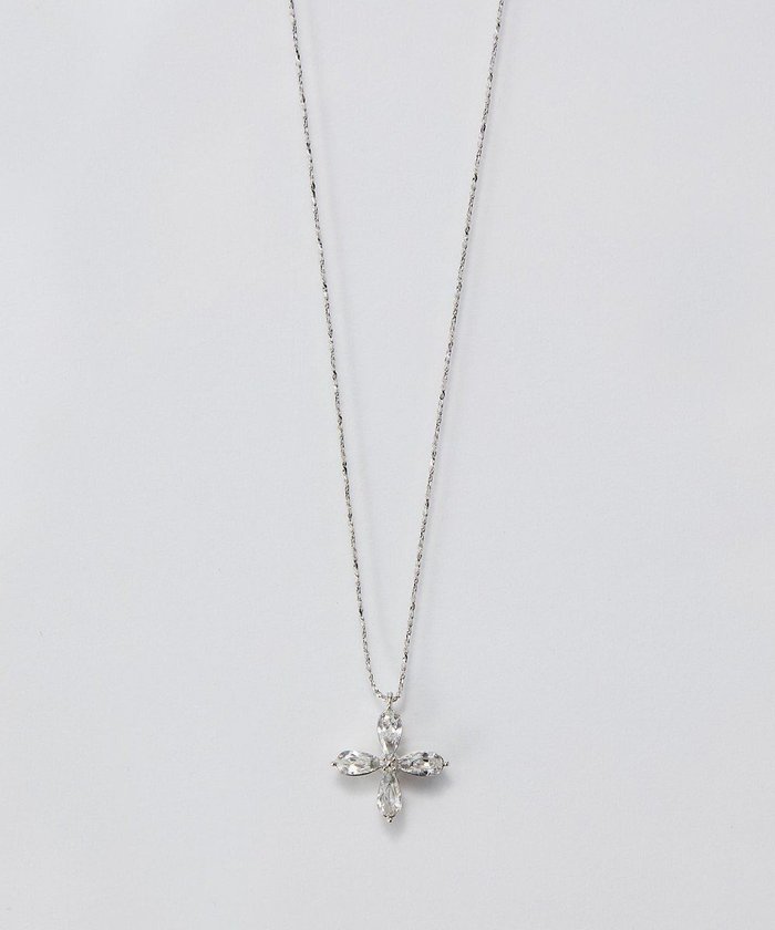 【フィービィー/phoebe】の【金属アレルギー対応】フォーペタルズビジューネックレス/ニッケルフリー シルバー インテリア・キッズ・メンズ・レディースファッション・服の通販 founy(ファニー) https://founy.com/ ファッション Fashion レディースファッション Fashion for Women ジュエリー Jewelry ネックレス Necklaces & Pendants アクセサリー Fashion Accessories オケージョン Occasion Wear シルバー Silver, Metallic Silver ネックレス Necklace, Pendant Necklace ビジュー Bijou, Jewel-like Accent モチーフ Motif, Design Theme エレガント 上品 Elegant |ID: prp329100004797349 ipo3291000000034807146