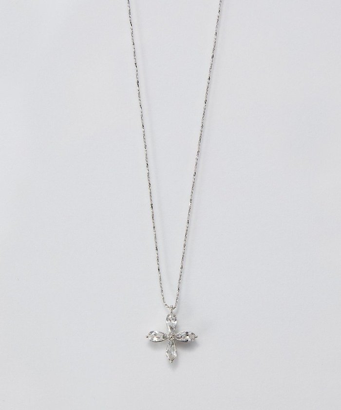 【フィービィー/phoebe】の【金属アレルギー対応】フォーペタルズビジューネックレス/ニッケルフリー シルバー インテリア・キッズ・メンズ・レディースファッション・服の通販 founy(ファニー) https://founy.com/ ファッション Fashion レディースファッション Fashion for Women ジュエリー Jewelry ネックレス Necklaces & Pendants アクセサリー Fashion Accessories オケージョン Occasion Wear シルバー Silver, Metallic Silver ネックレス Necklace, Pendant Necklace ビジュー Bijou, Jewel-like Accent モチーフ Motif, Design Theme エレガント 上品 Elegant |ID: prp329100004797349 ipo3291000000035631876