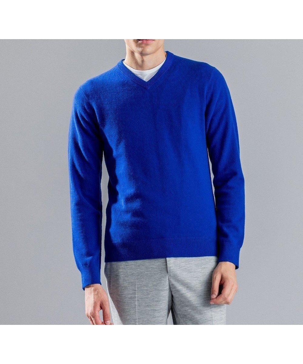 【ジョゼフ オム/JOSEPH HOMME / MEN】のピュアカシミヤ Vネックニット インテリア・キッズ・メンズ・レディースファッション・服の通販 founy(ファニー) ファッション Fashion メンズファッション Fashion for Men トップス・カットソー Cut & Sew Tops ニット・セーター / 定番トップス Knit Tops & Sweaters インナー Innerwear シンプル Simple, Minimal ジャケット Jacket, Outerwear スタンダード Standard, Basic セーター Sweater, Knitwear ダウン Down, Puffer レギュラー Regular, Standard Fit 定番 Standard, Basic Item A/W・秋冬 Autumn/Winter ブルー系|ID: prp329100004797364 ipo3291000000034807208