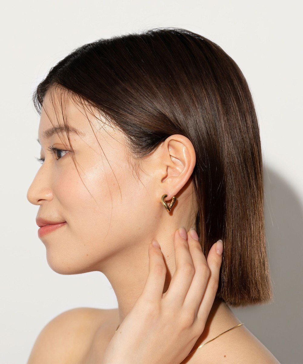 【ブランコトーキョー/blancotokyo】の【金属アレルギー対応】ニュアンスフープピアス Almond インテリア・キッズ・メンズ・レディースファッション・服の通販 founy(ファニー) ファッション Fashion レディースファッション Fashion for Women アクセサリー Fashion Accessories コーティング Coating, Coated Finish シンプル Simple, Minimal ゴールド|ID: prp329100004797367 ipo3291000000034807220