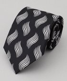 【五大陸/gotairiku / MEN】の【日本製】ネクタイ_ウェーブ柄 ブラック系8|ID: prp329100004797371 ipo3291000000034807238