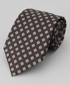 【五大陸/gotairiku / MEN】のGOTAIRIKU別注【日本製】シルク ネクタイ_小紋柄 ダークブラウン系8|ID: prp329100004797372 ipo3291000000034807242