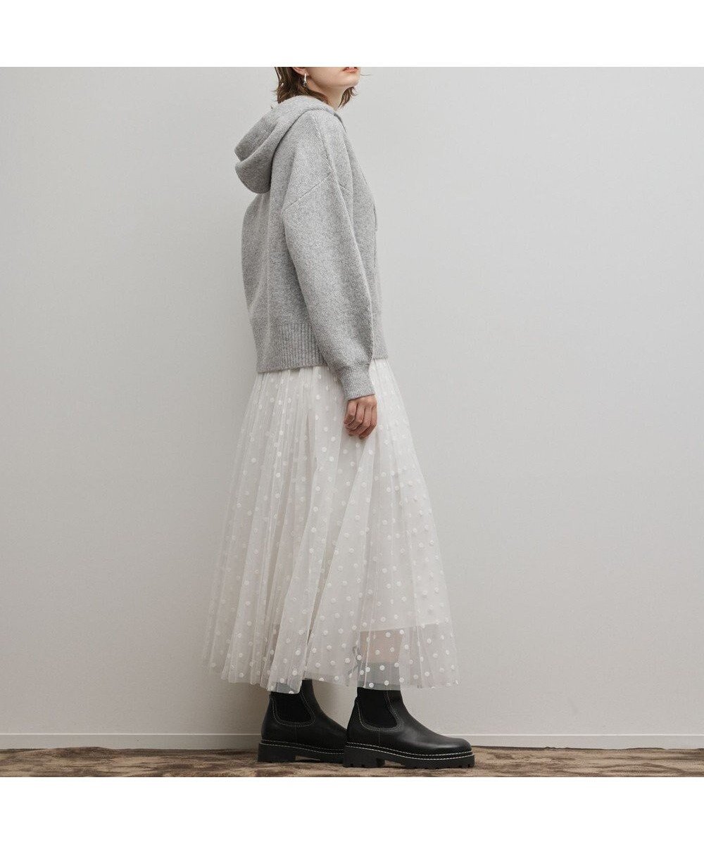 【グレース コンチネンタル/GRACE CONTINENTAL】のフロッキードットプリーツスカート 人気、トレンドファッション・服の通販 founy(ファニー) 　ファッション　Fashion　レディースファッション　Fashion for Women　スカート　Skirts　プリーツスカート / 上品フェミニンスタイル　Pleated Skirts　イエロー　Yellow　シューズ　Shoes, Footwear　チュール　Tulip, Tulip Motif　ドット　Polka Dot, Dot Pattern　バランス　Balance, Style Balance　フェミニン　Feminine, Girly　プリーツ　Pleats, Pleated　春　Spring　A/W・秋冬　Autumn/Winter　 other-1|ID: prp329100004797379 ipo3291000000034807293