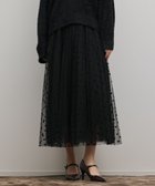 【グレース コンチネンタル/GRACE CONTINENTAL】のフロッキードットプリーツスカート 人気、トレンドファッション・服の通販 founy(ファニー) ファッション Fashion レディースファッション Fashion for Women スカート Skirts プリーツスカート / 上品フェミニンスタイル Pleated Skirts イエロー Yellow シューズ Shoes, Footwear チュール Tulip, Tulip Motif ドット Polka Dot, Dot Pattern バランス Balance, Style Balance フェミニン Feminine, Girly プリーツ Pleats, Pleated 春 Spring A/W・秋冬 Autumn/Winter thumbnail ブラック|ID: prp329100004797379 ipo3291000000034807296