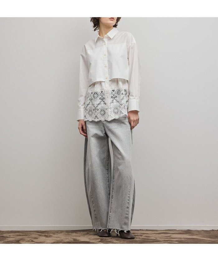 【グレース コンチネンタル/GRACE CONTINENTAL】のレースティアードシャツ インテリア・キッズ・メンズ・レディースファッション・服の通販 founy(ファニー) https://founy.com/ ファッション Fashion レディースファッション Fashion for Women トップス・カットソー Cut & Sew Tops シャツ・ブラウス・オフィスカジュアル Elegant Blouses & Button-Ups イエロー Yellow カーディガン Cardigan, Knitwear クラシック Classic, Timeless Style スカラップ Scallop, Scalloped Edge ストライプ Stripe, Striped Pattern ドッキング Docking, Mixed Material レース Lace, Lace Fabric 夏 Summer 春 Spring S/S・春夏 SS, Spring/Summer, Warm Season 無地 Plain, Solid Color |ID: prp329100004797380 ipo3291000000034807297