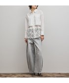 【グレース コンチネンタル/GRACE CONTINENTAL】のレースティアードシャツ ホワイト|ID: prp329100004797380 ipo3291000000034807298